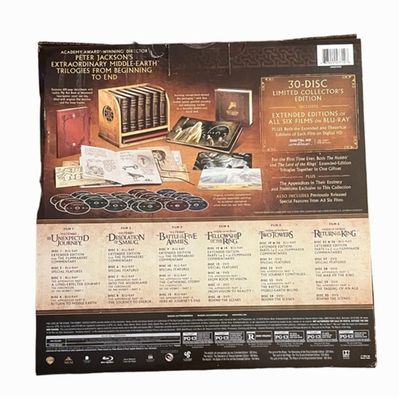 hobbit and lord of the rings extended edition trilogies collectors edition - Picture 6 of 8